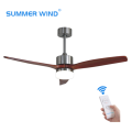 Popular remote control wooden blades ceiling fan