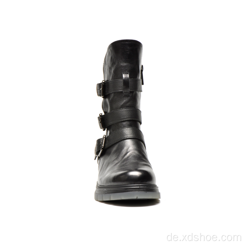 Business Casual Damen Schneestiefel Schnallenstiefel