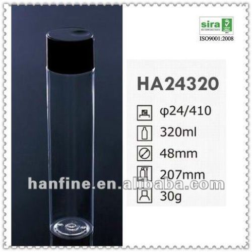 320ml pet cylindrical bottle for shampoo