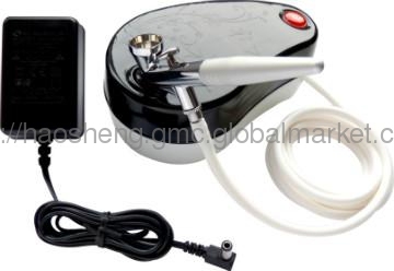mini air compressor with airbrush