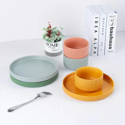 Lifestyle Tableware Ceramics Plates Dinner Set Restaurant Home Porcelain Dinnerware Set