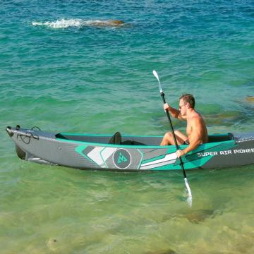 Pioneiro no assento duplo inflável caiaque nova canoa de design