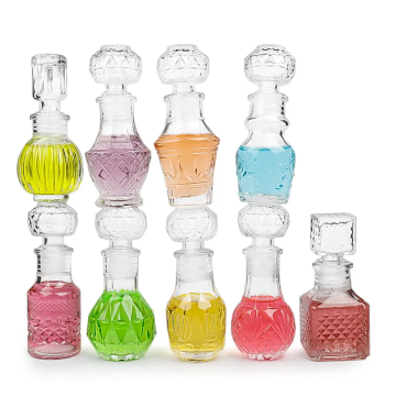 Luxury Mini 50ml Embossed Wine Glass Bottle Decanter
