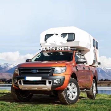 รับรถบรรทุก Bed Camper Overland Slide ในอลูมิเนียมไฟเบอร์กลาสแฟลตรถบรรทุกรถบรรทุกสำหรับรถปิคอัพพร้อมห้องน้ำ