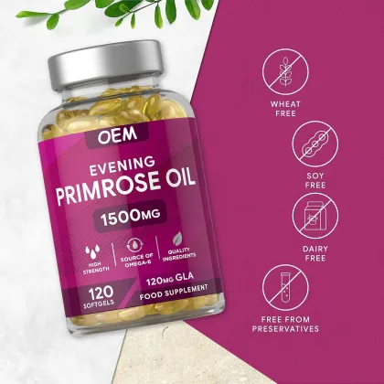 OEM Evening Primrose Oil Softgel with Omega 6 and GLA