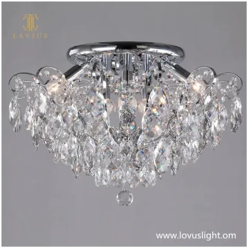 2022 light luxury modern crystal k9 villa chandelier Light luxury living room bedroom decoration chandelier