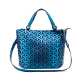 Neue Designer Großhandelspreis Frauen Casual Tote Benutzerdefinierte Handtasche Mode Matte Geometrische Schultertaschen