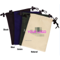 Nylon drawstring pouches with safelock and keyring