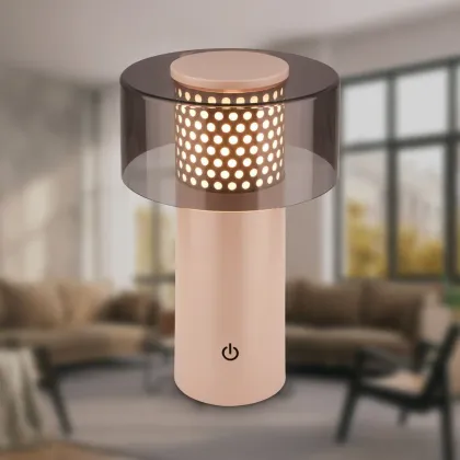 Gila Cordless LED Table Lamp Touch Dimmable Black