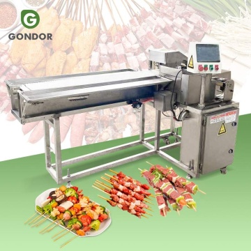 Automatische Mini Seekh Shish Kebab Maker voor rundvlees en varkensvlees spiesjes