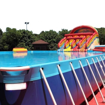 Commercial Metal Frame Steel Removable Above Ground Swimming Pool for Water Parks