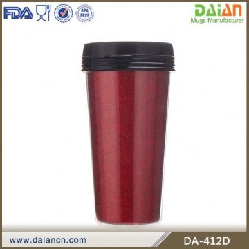 Personalized Promotion Plastic Insulated Coffee Mug