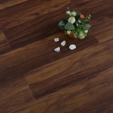 Dark Brown Wood Grain Vinyl SPC Flooring