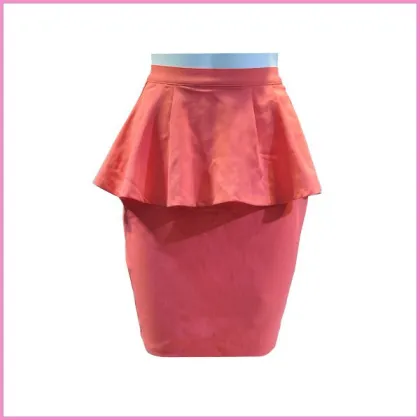 sweet floral printed elastic fabric flounce skirt