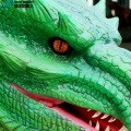 Simulasi tinggi animatronic naga untuk taman