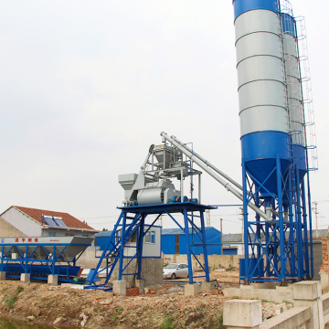 Layout construction fully automatic concrete batching plant