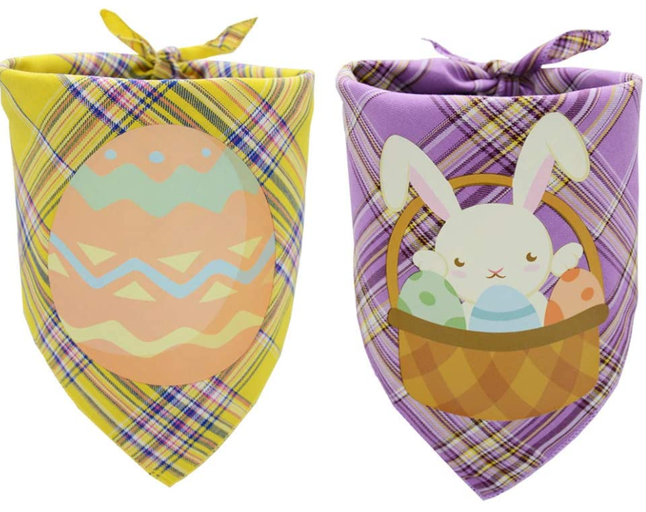 2 PCS Easter Dog Bandana