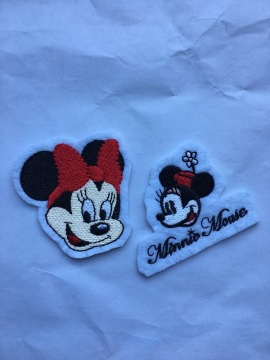 Mini Mouse Shape Embroidery Sew On Patches