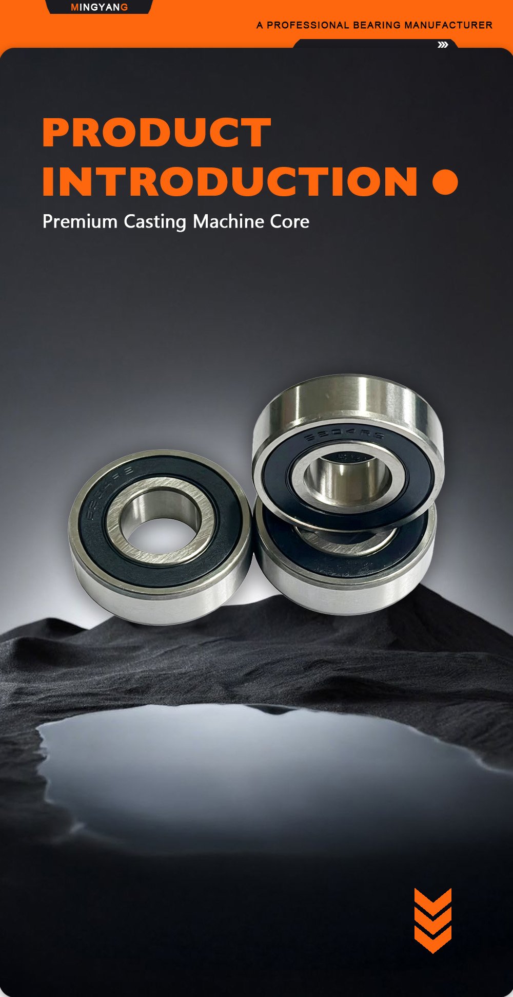 Heavy‑Duty 6204‑2RS Ball Bearing x