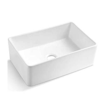 33 "l x 20" w cupc mangkuk tunggal dobi putih segi empat tepat porselin fireclay farmhouse sink