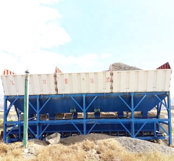 Bins de lotes agregados de alta precisión de peso de tolva para planta de lotes de concreto PLD2400