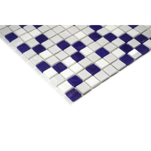 Glass mosaic for bathroom decoration