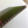 Tipos de pared gemelas transparentes de hoja de techado de policarbonato