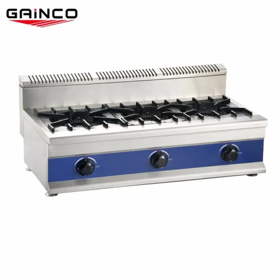 GBS-3 Stainless Steel 3 Burner Gas Stove: Modern Kitchen Equipment for the Qatar Market