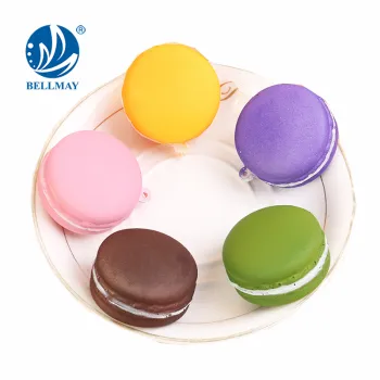 New Product Funny Squishy Macarons Cake Toy Squishy PU Fake Macaron