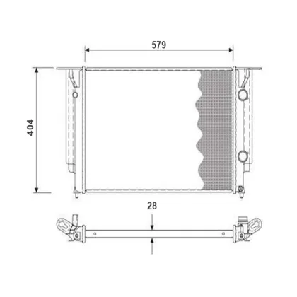 Automobile water tank water cooling car radiator