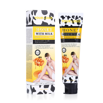 Mjölk och honungshårborttagning av depilerande kräm