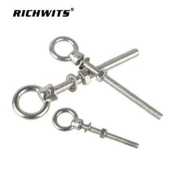 Stainless steel 316 hardware eye bolt M10 lifting screw eye bolt for boat