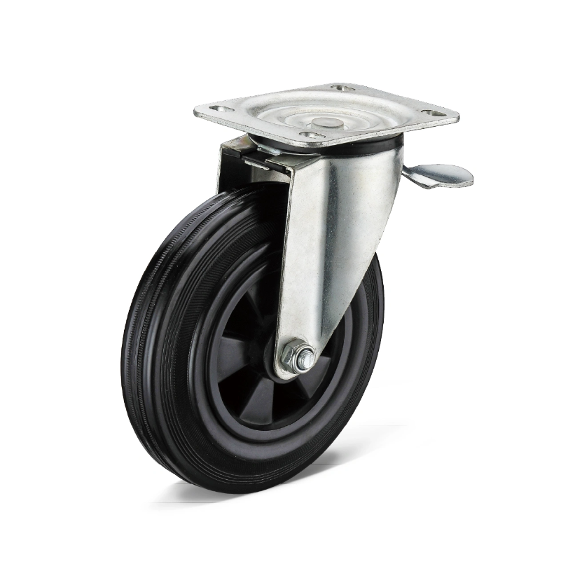 Heavy Duty Casters With Rubber Wheels