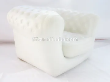 custom high quality comfortable white inflatable sofa seat chair,indoor furniture