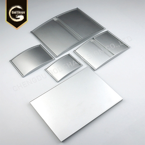 Exchangeable Aluminum Profiles Curved Door Office Plate