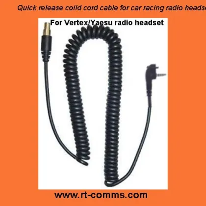 Vertex Standard Coil Cord Cable for Vertex Race Headset/Vertex Two Way Radio Headset