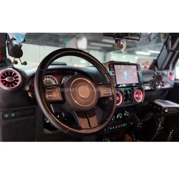 MAIKER AUTO LED Atmosphere Lights for Jeep Wrangler JK 11-17 4x4 Air Vents