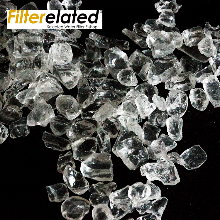 Medios de cristal de silifos polifosfato anti escala