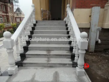 white home decorative marble balusters handrail