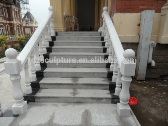 white home decorative marble balusters handrail
