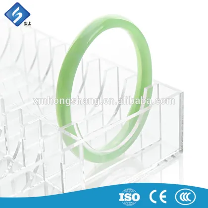 Clear Acrylic Jade Bracelet Display Shelf / Jewelry Display Holder for Sale