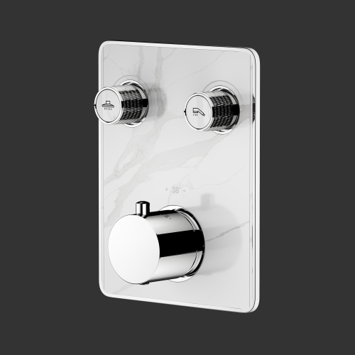 Push Pull Shower Faucet Dual Function Thermostatic Shower Mixer Valve Manufactory