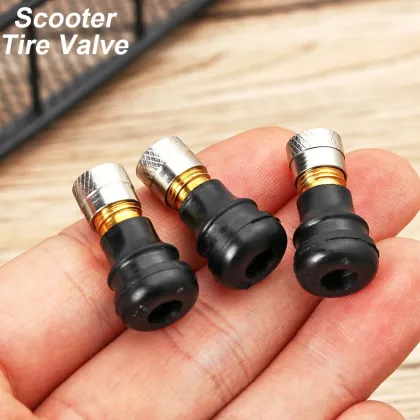  Straight Tire Valve Stem 11mm Seat for Electric Scooter Tubeless Valves - Compatible with Segway Ninebot Max G30