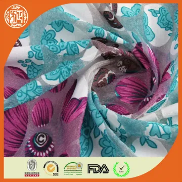2014 China supplier latest style print knitted burnout fabrics