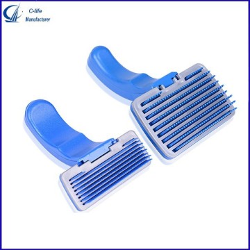 Pet Puppy Dog Cat Hair Comb Brush Slicker Rake Deshedding Grooming Trimmer Tool