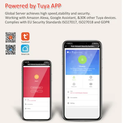 Tuya Smart Home Security Wifi and GSM Alarm System for Doors and Windows