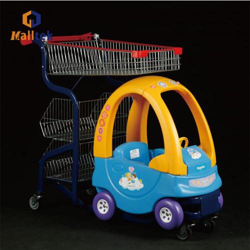 Supermarket Kiddie Shopping Trolley with Child Seats