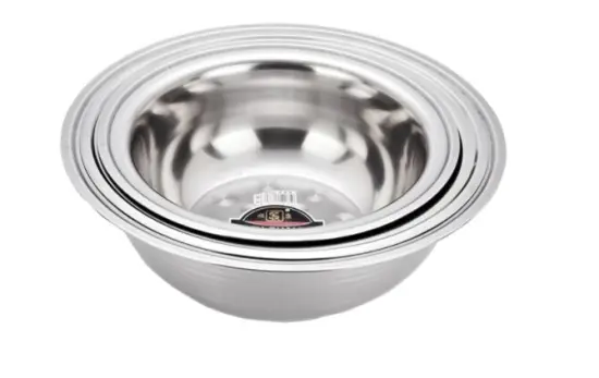 High Quality Round Stainless Steel Basin Kitchen Tool