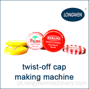 Linha de produção Twist off Cap / Máquina automática de fabricação de tampas de lata / Máquina de selagem com tampa a vácuo