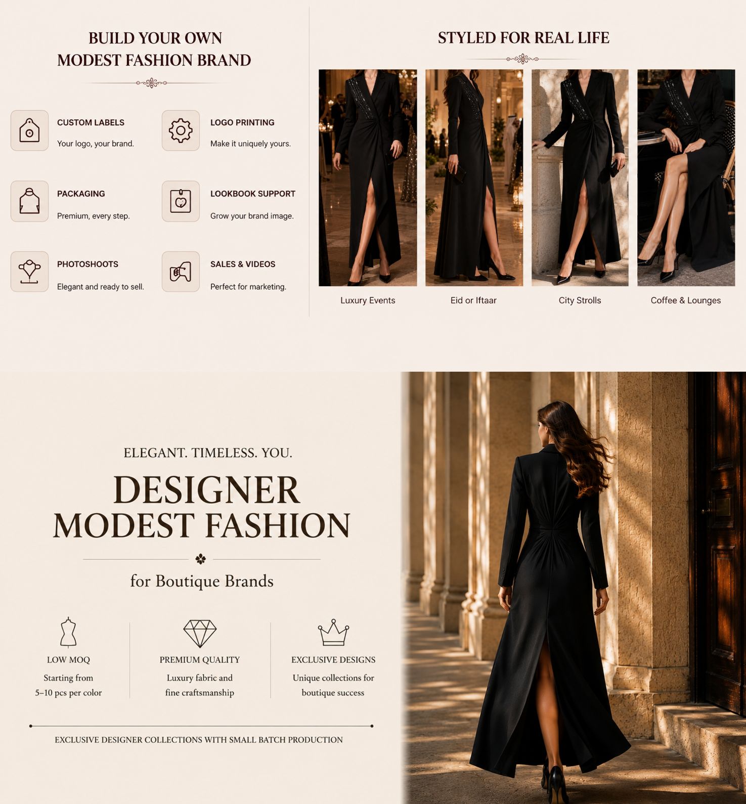 asymmetric black blazer maxi dress private label styling